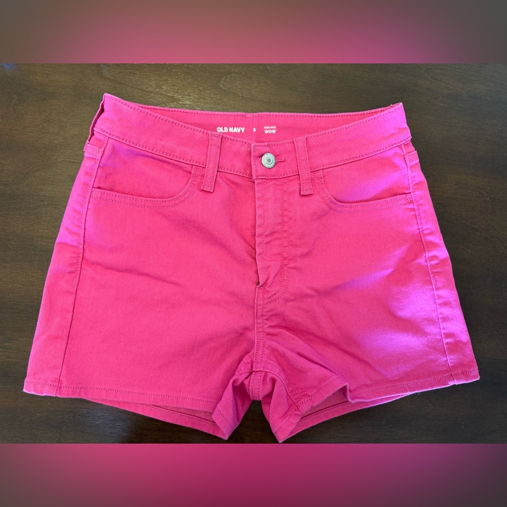 Old Navy Women's Bright Pink Jean Shorts